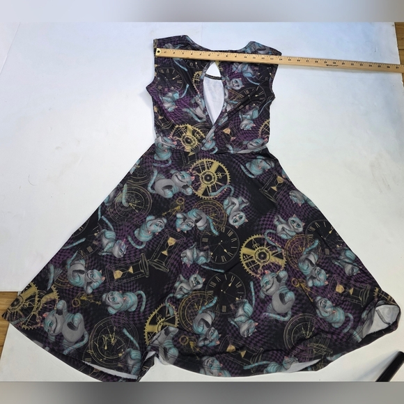 Steampunk Alice In Wonderland Dress With Cheshire Cat X Sm Purple,pink,blue,gold - Picture 10 of 13